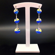 Show details for Copper or Brass Colorful Dangle Earrings at Factory Price