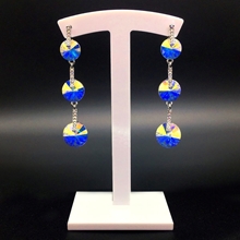 Show details for Copper or Brass Colorful Dangle Earrings at Factory Price