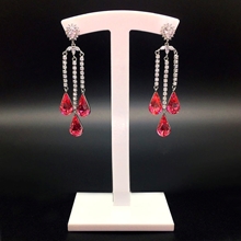 Show details for Sparkly Irregular Swarovski Element Dangle Earrings