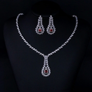 Show details for Nickel Free Platinum Plated Copper or Brass 2 Piece Jewelry Set with Easy Return