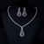 Picture of Nickel Free Platinum Plated Copper or Brass 2 Piece Jewelry Set with Easy Return