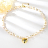 Picture of Beautiful Nature Pearl Love & Heart 3 Piece Jewelry Set