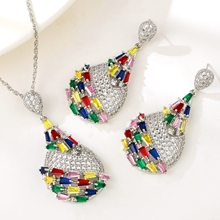 Show details for Unique Cubic Zirconia Irregular 2 Piece Jewelry Set