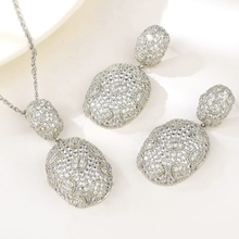 Show details for Beautiful Cubic Zirconia Luxury 2 Piece Jewelry Set