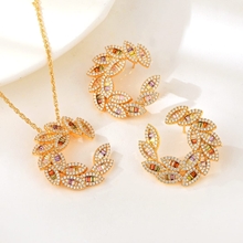 Show details for Luxury Copper or Brass 2 Piece Jewelry Set in Exclusive Design