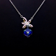 Show details for Beautiful Swarovski Element Platinum Plated Pendant Necklace