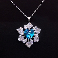 Show details for Staple Snowflake Fashion Pendant Necklace