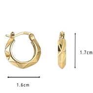 Picture of Beautiful Geometric Gold Plated Dangle Earrings