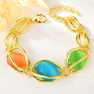 Picture of Irresistible Green Irregular Fashion Bracelet As a Gift