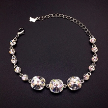 Show details for Great Swarovski Element Platinum Plated Fashion Bracelet