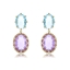 Show details for Recommended Purple Cubic Zirconia Dangle Earrings with Member Discount