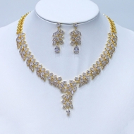 Show details for Brand New Gold Plated White 2 Piece Jewelry Set with Wow Elements Show details for Brand New Gold Plated White 2 Piece Jewelry Set with Wow Elements