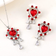Show details for Fashion Platinum Plated 2 Piece Jewelry Set with Worldwide Shipping