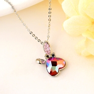 Show details for Fashion Swarovski Element Pendant Necklace with Worldwide Shipping