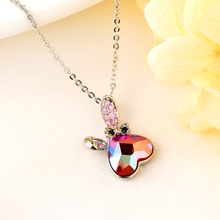 Show details for Fashion Swarovski Element Pendant Necklace with Worldwide Shipping