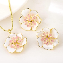 Show details for Artificial Crystal Gold Plated 2 Piece Jewelry Set with Easy Return