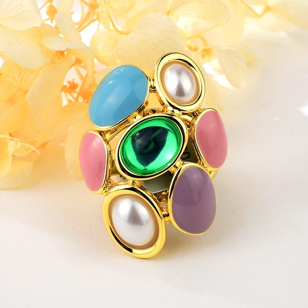 Picture of Staple Geometric Artificial Crystal Fashion Ring