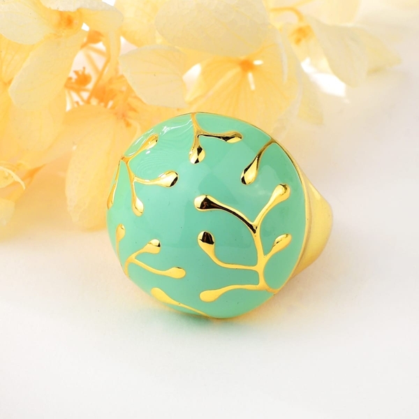 Picture of Zinc Alloy Enamel Fashion Ring with Unbeatable Quality
