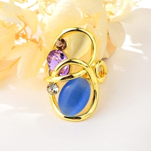 Show details for Unique Opal Zinc Alloy Fashion Ring