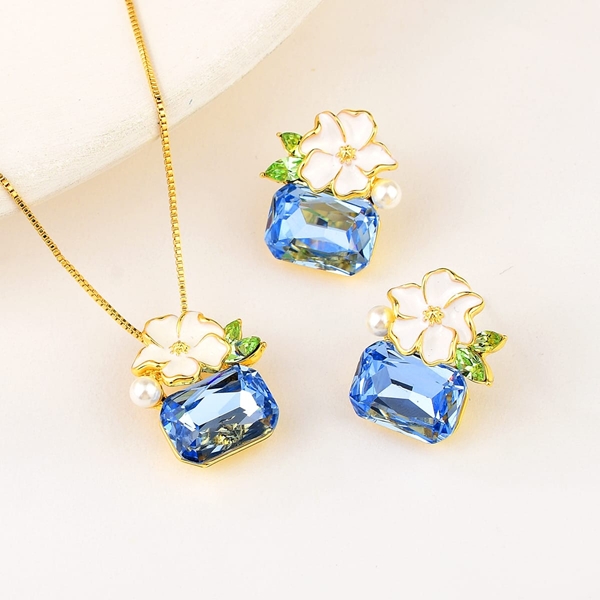 Picture of Zinc Alloy Flowers & Plants 2 Piece Jewelry Set Direct from Factory
