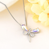 Show details for Luxury Swarovski Element Pendant Necklace with Worldwide Shipping