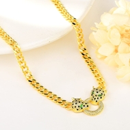 Picture of Beautiful Cubic Zirconia Gold Plated Pendant Necklace