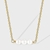Picture of Famous Geometric Artificial Pearl Pendant Necklace