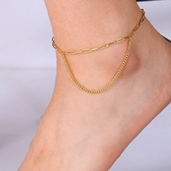 Picture of Filigree Irregular Gold Plated Anklet