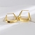 Picture of Nickel Free Gold Plated Geometric Small Hoop Earrings with Easy Return