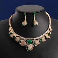 Show details for Low Price Copper or Brass Green 2 Piece Jewelry Set from Trust-worthy Supplier Show details for Low Price Copper or Brass Green 2 Piece Jewelry Set from Trust-worthy Supplier