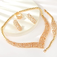 Show details for Bulk Copper or Brass Party 4 Piece Jewelry Set Exclusive Online