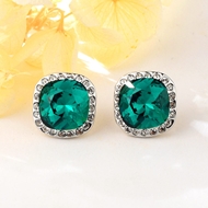 Show details for New Season Green Geometric Dangle Earrings with SGS/ISO Certification