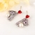 Picture of Bear Swarovski Element Dangle Earrings with 3~7 Day Delivery