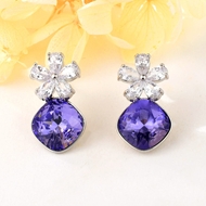 Show details for Affordable Copper or Brass Platinum Plated Dangle Earrings from Trust-worthy Supplier