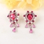 Show details for Fast Selling Pink Swarovski Element Dangle Earrings from Editor Picks