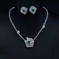 Show details for Low Cost Platinum Plated Flower 2 Piece Jewelry Set with Low Cost Show details for Low Cost Platinum Plated Flower 2 Piece Jewelry Set with Low Cost