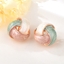 Show details for Bulk Rose Gold Plated Geometric Dangle Earrings Exclusive Online