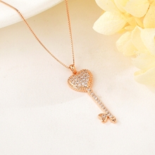 Show details for Famous Love & Heart Cubic Zirconia Pendant Necklace