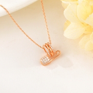 Show details for Party Rose Gold Plated Pendant Necklace with Speedy Delivery