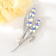 Show details for Stylish Flowers & Plants Copper or Brass Brooche