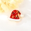 Show details for Irresistible Red Gold Plated Brooche at Factory Price