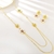 Picture of Nickel Free Gold Plated Enamel 2 Piece Jewelry Set with No-Risk Refund