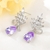 Picture of Sparkling Party Cubic Zirconia Dangle Earrings