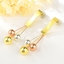 Show details for Zinc Alloy Geometric Dangle Earrings with Easy Return