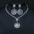 Picture of Nickel Free Platinum Plated White 2 Piece Jewelry Set with Low MOQ