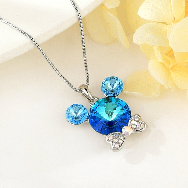 Picture of Party Blue Pendant Necklace with Beautiful Craftmanship