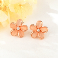Show details for Zinc Alloy Rose Gold Plated Dangle Earrings in Exclusive Design