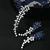 Picture of Famous Flowers & Plants Platinum Plated 2 Piece Jewelry Set