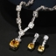Show details for Best Cubic Zirconia Geometric 2 Piece Jewelry Set