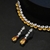 Picture of Attractive Yellow Cubic Zirconia 2 Piece Jewelry Set at Super Low Price
